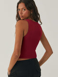 Round Neck Cropped Tank - Trendsi - Flyclothing LLC