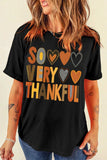 Letter Graphic Round Neck Short Sleeve T-Shirt - Trendsi - Flyclothing LLC