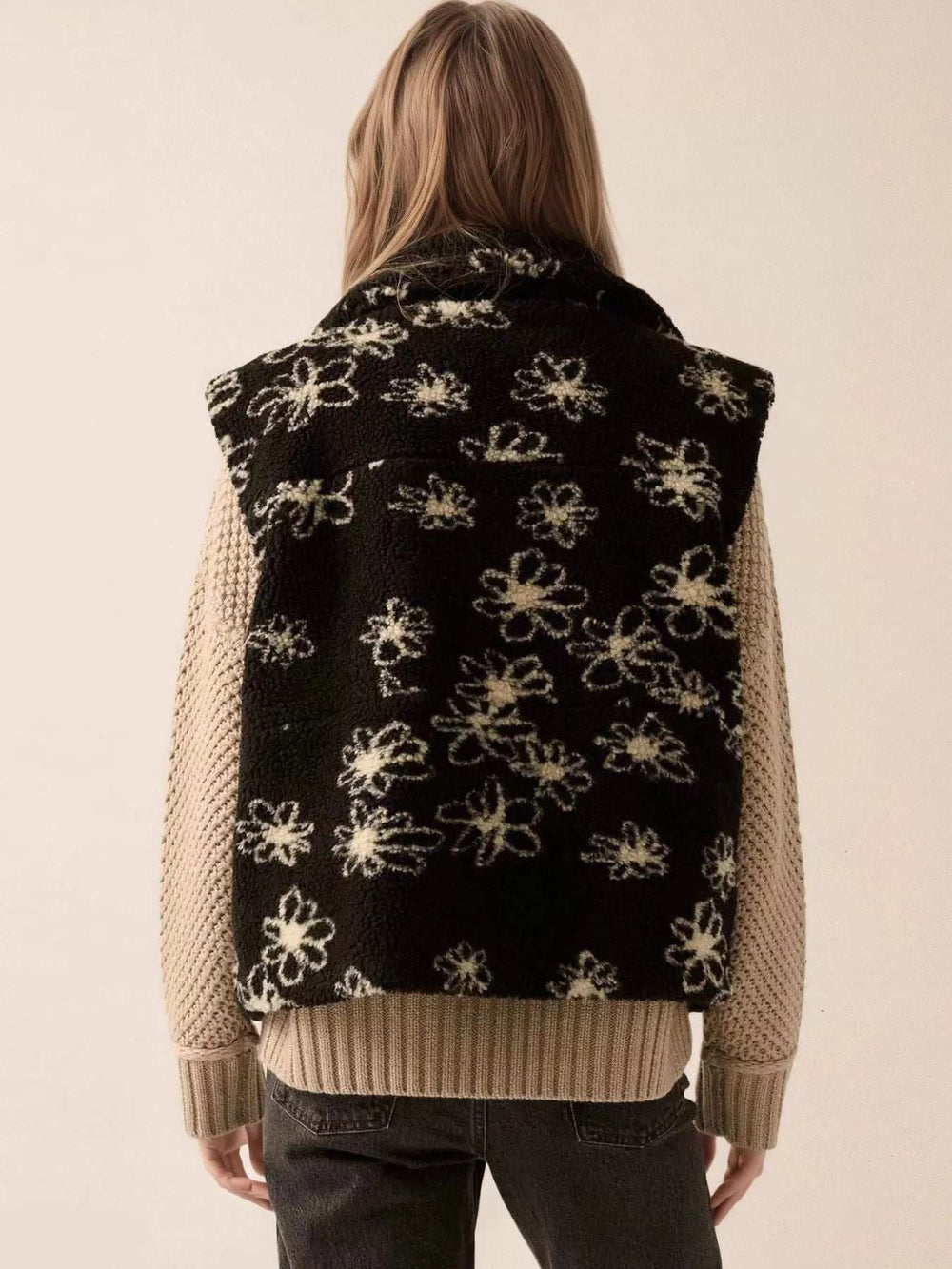 Zip Up Vest Coat with Pockets - Trendsi - Flyclothing LLC