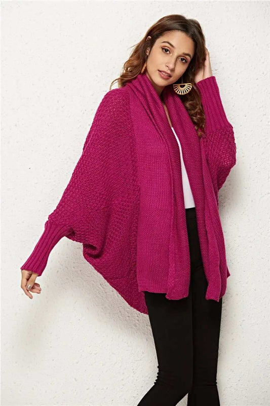 Angel Wings Open Front Batwing Sleeve Cardigan - Trendsi - Flyclothing LLC