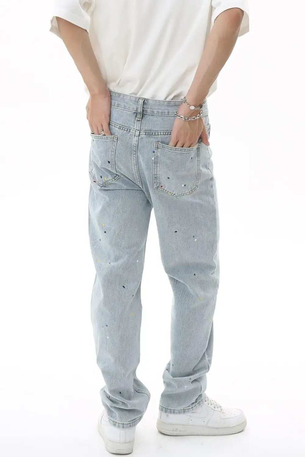 Baggy Jeans with Pockets - Trendsi - Flyclothing LLC