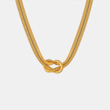 Titanium Steel Knot Necklace - Trendsi - Flyclothing LLC
