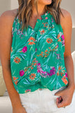 Frill Printed Grecian Tank - Trendsi - Flyclothing LLC