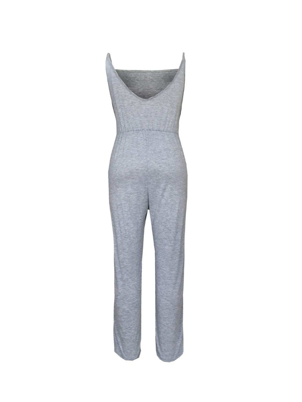 Tied Spaghetti Strap Square Neck Jumpsuit - Trendsi - Flyclothing LLC