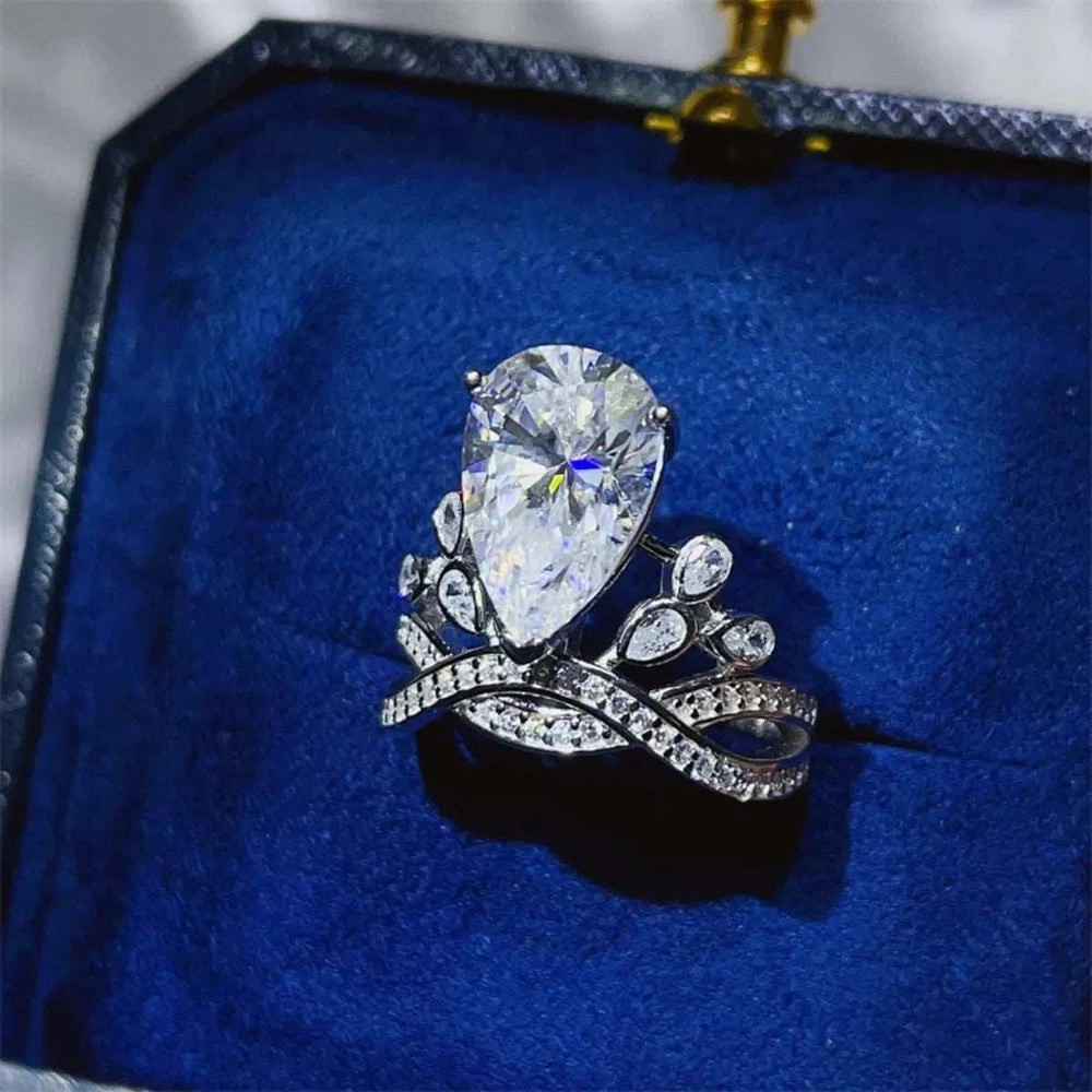 5 Carat Moissanite 925 Sterling Silver Ring - Trendsi - Flyclothing LLC