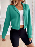 Ivy Lane Zip Up Dropped Shoulder Hooded Jacket - Trendsi - Flyclothing LLC