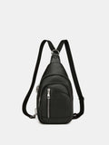 PU Leather Crossbody Bag with Two Detachable Strap - Trendsi - Flyclothing LLC