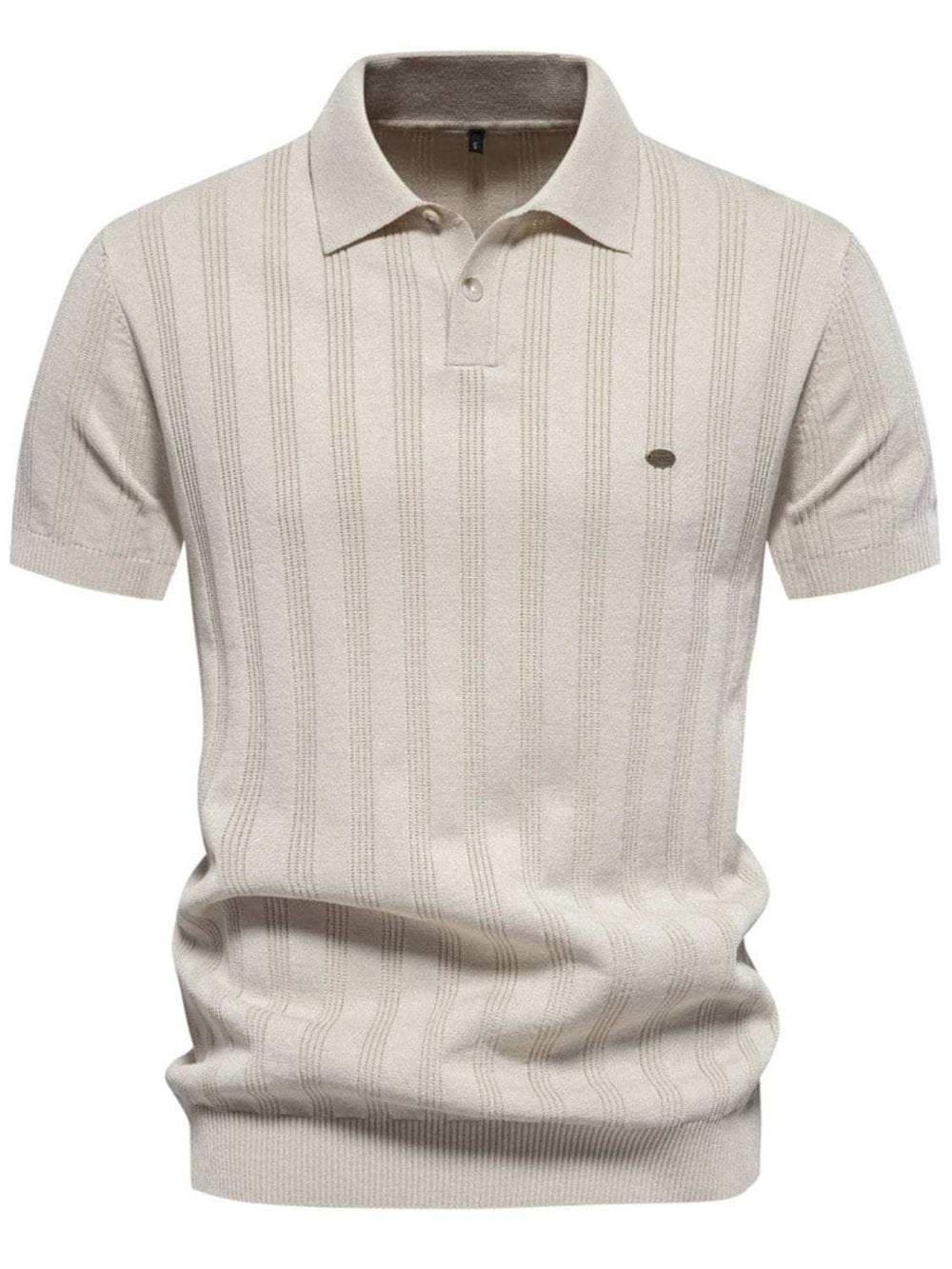 Men's Collared Neck Short Sleeve Knit Polo - Trendsi - Flyclothing LLC
