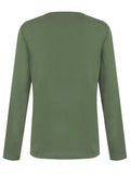Half Button Long Sleeve T-Shirt - Trendsi - Flyclothing LLC