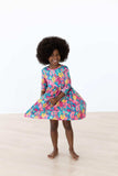 Feeling Floral 3/4 Sleeve Pocket Twirl Dress - Mila & Rose ® - Flyclothing LLC