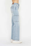 Judy Blue Full Size High Waist Straight Cargo Jeans - Trendsi - Flyclothing LLC