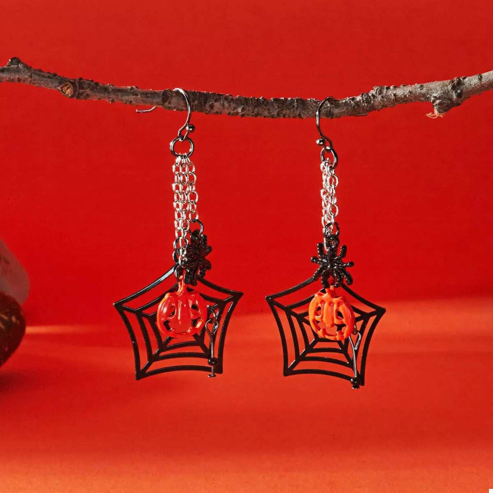 Halloween Spider Web Earrings - Trendsi - Flyclothing LLC