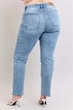 Judy Blue Plus Size High Waist Dad Jeans - Trendsi - Flyclothing LLC