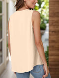 Full Size Ruched V-Neck Tank - Trendsi - Flyclothing LLC