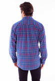 Scully Leather Mens Red-Blue Flannel Shirt - Scully Leather - Flyclothing LLC