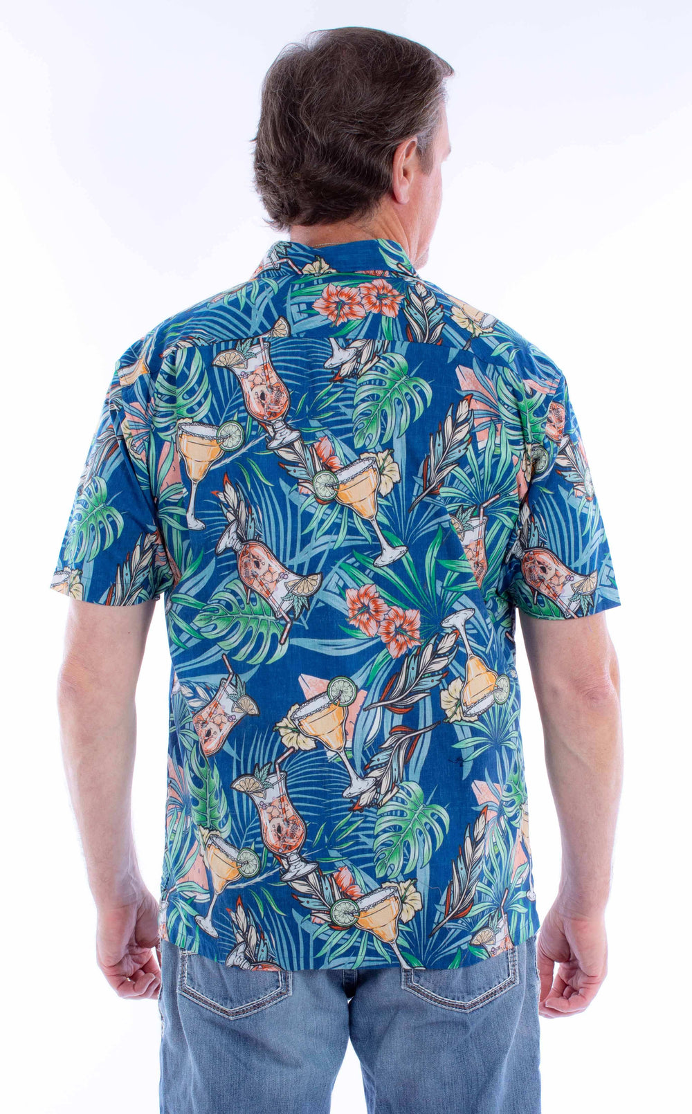 Scully Leather Farthest Point S/S Cocktails & Skulls Shirt - Scully Leather - Flyclothing LLC