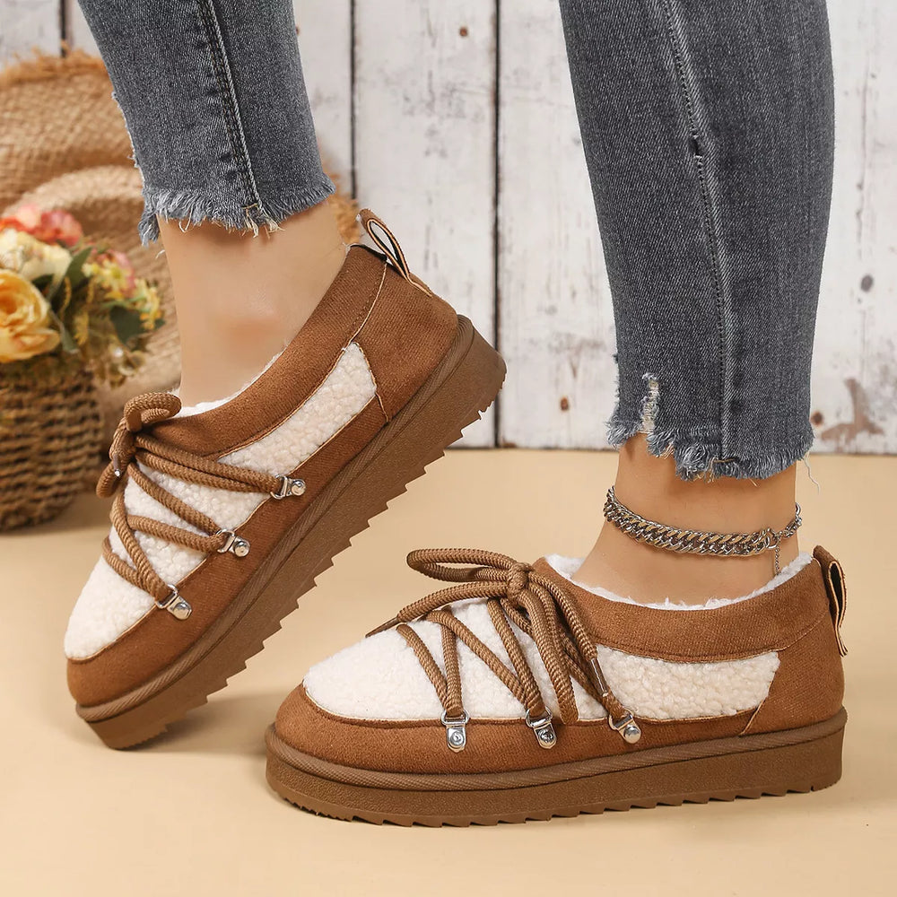 Lace-Up Ankle Boots - Trendsi - Flyclothing LLC