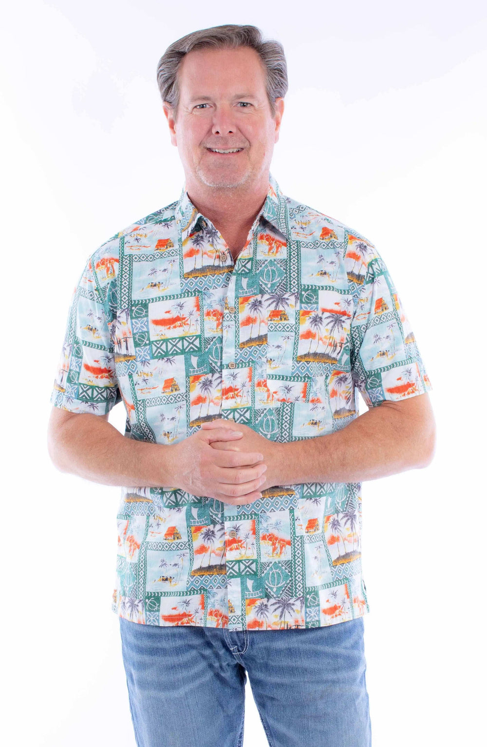 Scully Leather Farthest Point S/S Hawaiian Shirt - Scully Leather - Flyclothing LLC