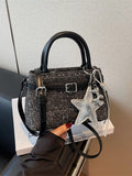 Texture Star Charm Crossbody Bag - Trendsi - Flyclothing LLC