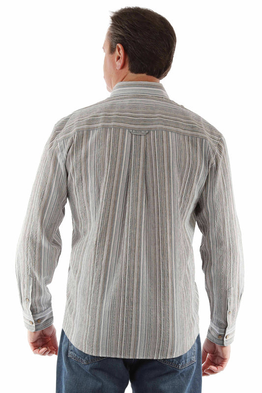 Scully Leather Farthest Point Long Sleeve Seersucker Shirt - Scully Leather - Flyclothing LLC