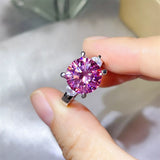 5 Carat Moissanite 925 Sterling Silver Ring - Trendsi - Flyclothing LLC