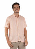 farthest point peach 100% viscose men's short sleeve shirt - Scully Leather - Flyclothing LLC