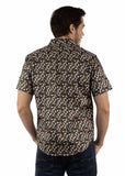 farthest point multi 100% cotton men's short sleeve shirt - Scully Leather - Flyclothing LLC
