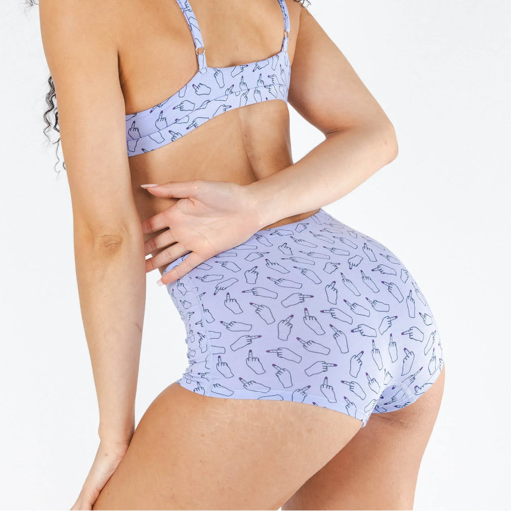 The Little Birdy | Middle Finger Modal Boyshort Underwear - Shinesty - Flyclothing LLC