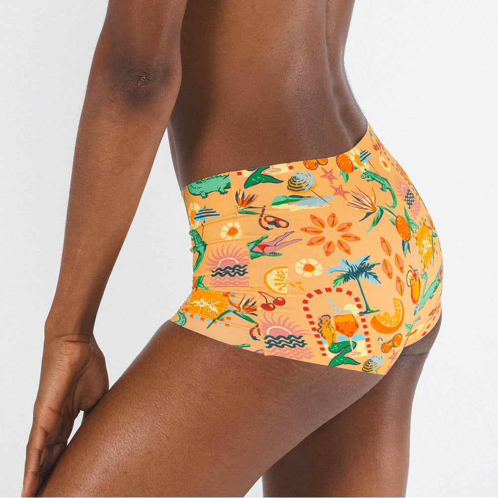 The Sunshine State | Creamsicle Summer Women’s Seamless Boyshort - Shinesty - Flyclothing LLC