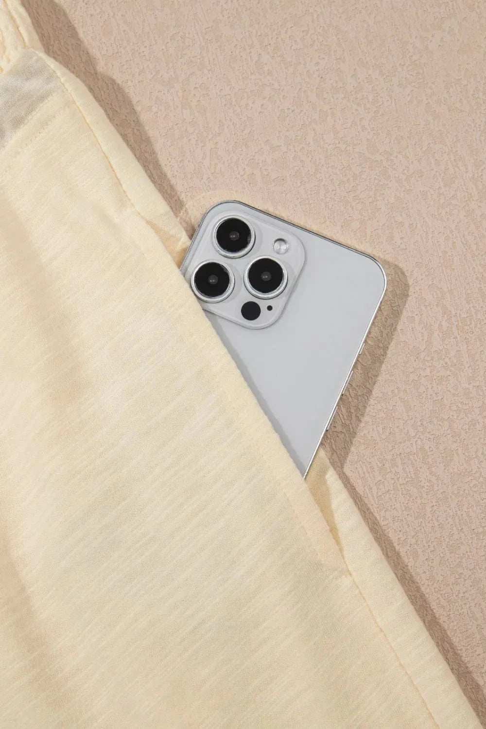 Solid Color Tank Top and Smocked Waist Pants Set - Trendsi - Flyclothing LLC