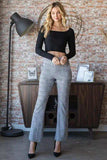 Heimish Full Size Plaid Flare Pants with Wide Waist Band Plus Size - Trendsi - Flyclothing LLC