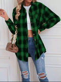 Casual Plaid Button Up Shirt - Trendsi - Flyclothing LLC