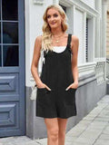 Lovelet Knotted Wide Strap Scoop Neck Overalls - Trendsi - Flyclothing LLC