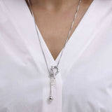 Stainless Steel Bead Necklace - Trendsi - Flyclothing LLC