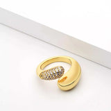 18K Gold-Plated Open Ring - Trendsi - Flyclothing LLC