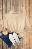 Half Zip Long Sleeve Sweatshirt - Trendsi - Flyclothing LLC