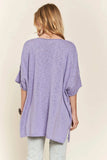 ADORA Drop Shoulder Loose Fit Knit Tunic Top - Trendsi - Flyclothing LLC