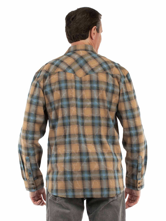 Farthest Point 100% cotton Cafe Snow washed western shirt - Scully Leather - Flyclothing LLC