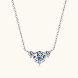 1.2 Carat Moissanite 925 Sterling Silver Necklace - Trendsi - Flyclothing LLC
