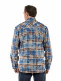 Farthest Point 100% cotton Blue Snow washed western shirt - Scully Leather - Flyclothing LLC