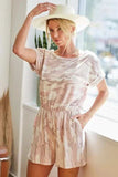 BiBi Camo Print French Terry Romper with Side Pockets - Trendsi - Flyclothing LLC