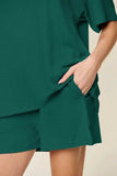 Double Take Basic style Round Neck Solid Set - Trendsi - Flyclothing LLC