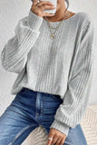 Crossover Backless Long Sleeve Knit Top - Trendsi - Flyclothing LLC