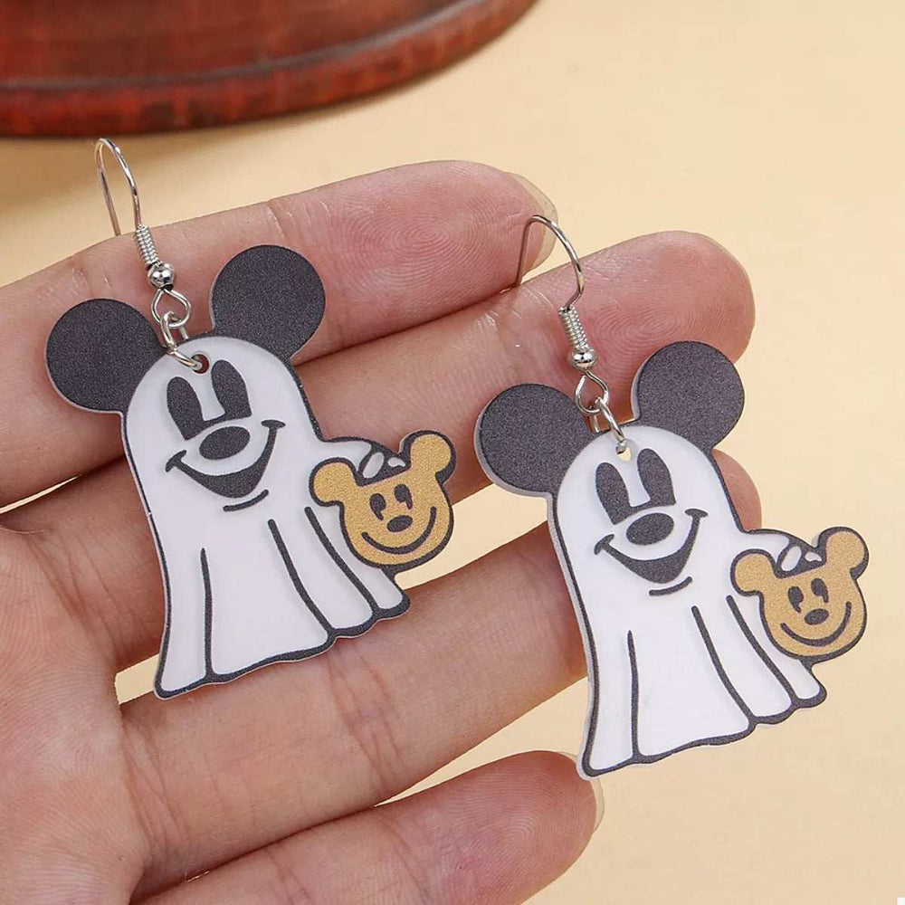 Halloween Mickey Ghost Dangle Earrings - Trendsi - Flyclothing LLC