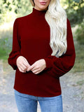 Full Size Mock Neck Long Sleeve T-Shirt - Trendsi - Flyclothing LLC