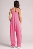 Lovelet V-Neck Wide Strap Overalls - Trendsi - Flyclothing LLC