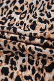 Leopard Notched Half Sleeve Blouse - Trendsi - Flyclothing LLC