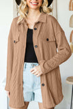 Button Up Drop Shoulder Jacket - Trendsi - Flyclothing LLC