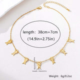 18K Gold-Plated Fish Charm Necklace - Trendsi - Flyclothing LLC