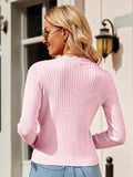 Button Up Long Sleeve Cardigan - Trendsi - Flyclothing LLC